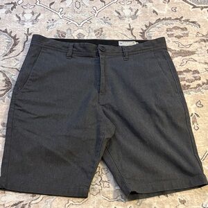 Volcom Charcoal Flat Front Shorts size 34